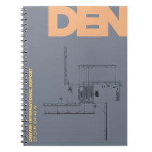 Denver Airport (DEN) Diagram Notitieboek