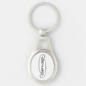 Denver Ambigram metal sleutelhanger (Voorkant)