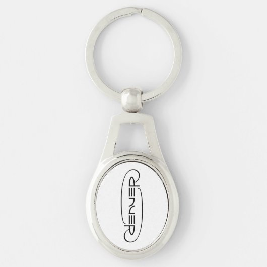 Denver Ambigram metal sleutelhanger (Voorkant)