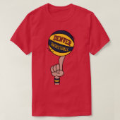 Denver Basketbal Finger Spin T-shirt (Design voorkant)