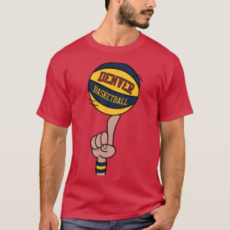 Denver Basketbal Finger Spin T-shirt