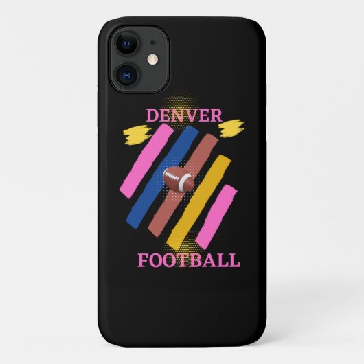 Denver Broncos en Football t shirt Classic T-Shir Case-Mate iPhone Case (Achterkant)