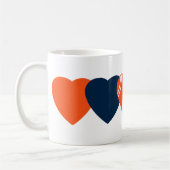 Denver Broncos Football Heart Design Koffiemok (Links)