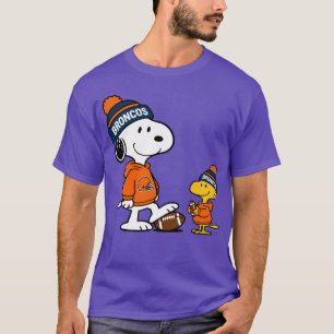 Denver Broncos Snoopy Woodstock Voetbalstijl M00 T-shirt