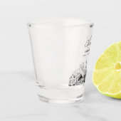 Denver bruiloft gunst gepersonaliseerd gejuich shot glas (Links)