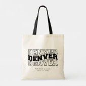 Denver bruiloft welkom tote bag (Achterkant)