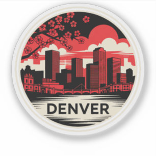Denver City Colorado Verenigde Staten Sticker