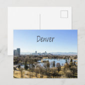 Denver City en Mountains Colorado Briefkaart (Voorkant / Achterkant)