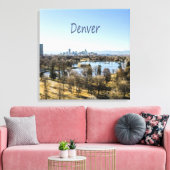 Denver City en Mountains Colorado Canvas Afdruk (Insitu (Woonkamer))