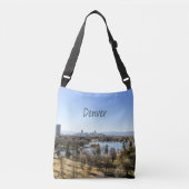Denver City en Mountains Colorado Crossbody Tas (Voorkant)