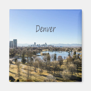 Denver City en Mountains Colorado Magneet
