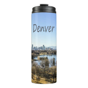 Denver City en Mountains Colorado Thermosbeker