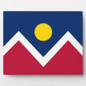 Denver City Flag, Colorado State Plaque Fotoplaat (Voorkant)