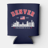 Denver City Horizon Graphic Blikjeskoeler (Voorkant)