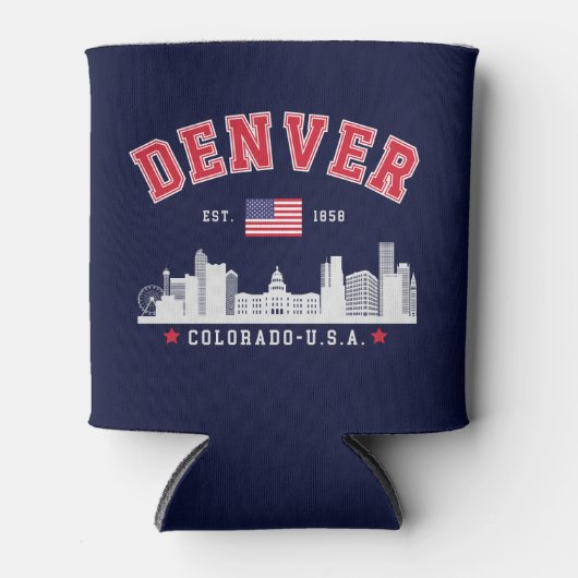 Denver City Horizon Graphic Blikjeskoeler (Voorkant)