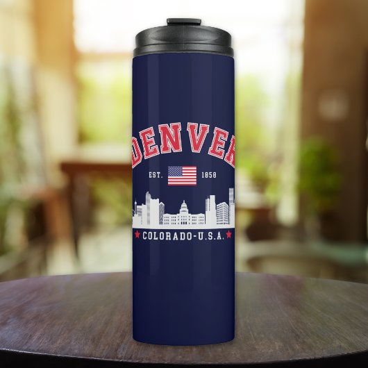 Denver City Horizon Graphic Thermosbeker