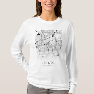 Denver City Map T-shirt