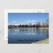 Denver City Park Lake Briefkaart (Voorkant / Achterkant)