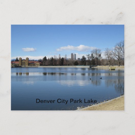 Denver City Park Lake Briefkaart (Voorkant)
