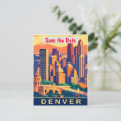 Denver, City Skyline, Colorado Save The Date (Staand voorkant)