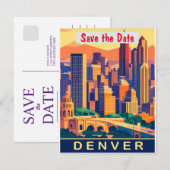 Denver, City Skyline, Colorado Save The Date (Voorkant / Achterkant)