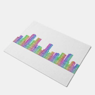 Denver city skyline deurmat