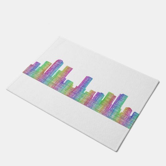 Denver city skyline deurmat (Schuin)