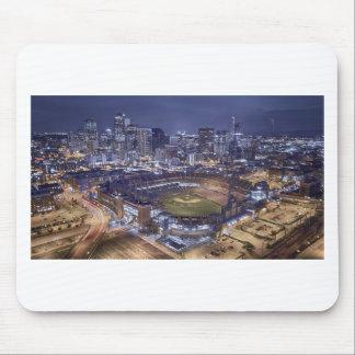Denver City Skyline en Coors Field bij nacht Muismat