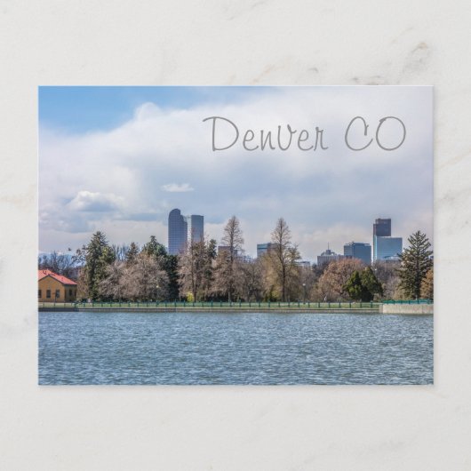 denver city skyline in colorado briefkaart (Voorkant)