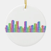 Denver city skyline keramisch ornament (Voorkant)