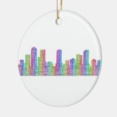 Denver city skyline keramisch ornament (Links)