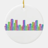 Denver city skyline keramisch ornament (Achterkant)