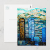 Denver Cityscape, Briefkaart schilderen (Voorkant / Achterkant)