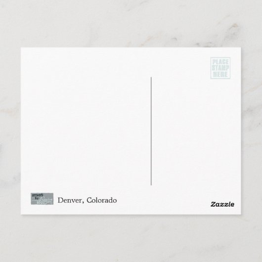 Denver Cityscape, Briefkaart schilderen (Achterkant)