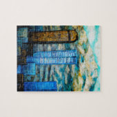 Denver Cityscape Painting, Fine Art Puzzle Legpuzzel (Horizontaal)