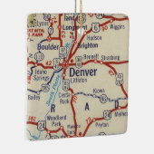 Denver CO  Map Keramisch Ornament (Rechts)