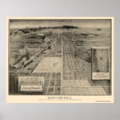 Denver, CO Panoramic Map - 1907 Poster (Voorkant)