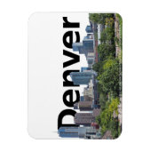 Denver CO Skyline met Denver in de lucht Magneet (Verticaal)