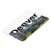 Denver CO Skyline met Denver in de lucht Magneet (Linkerzijde)