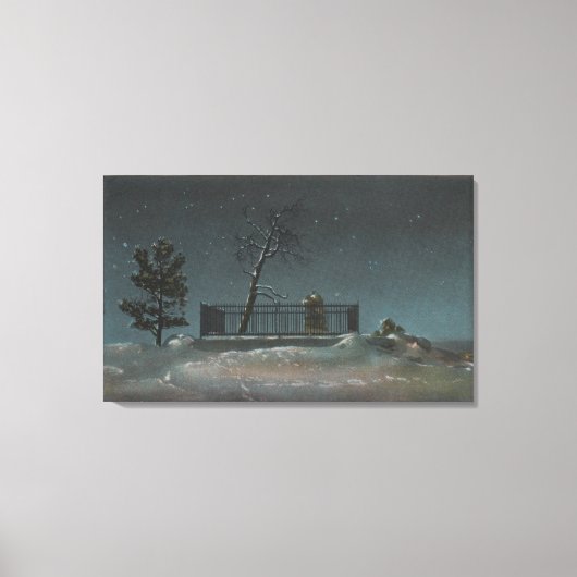 Denver, CO - Uitzicht van Buffalo Bill's Grave Canvas Afdruk (Voorkant)