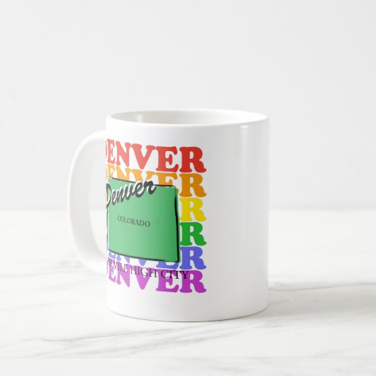 Denver coffee mug koffiemok (Voorkant links)