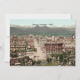 Denver, Colorado - 1910 Kaart