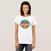 Denver Colorado  badge reizen T-shirt (Voorkant volledig)