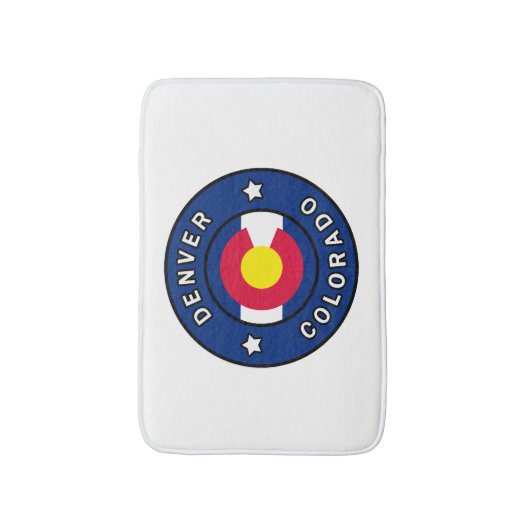 Denver Colorado Badmat (Voorkant Verticaal)