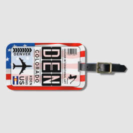 Denver Colorado Bagagelabel