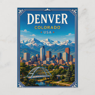 🏔️ Denver Colorado Bergvakantie Herinnering Briefkaart