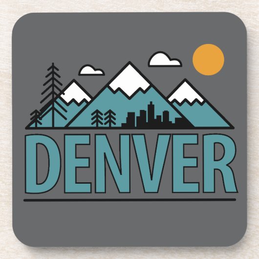Denver Colorado Bier Onderzetter (Voorkant)