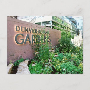 Denver Colorado Botanic Gardens Travel Briefkaart