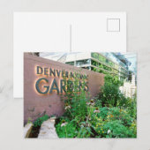 Denver Colorado Botanic Gardens Travel Briefkaart (Voorkant / Achterkant)