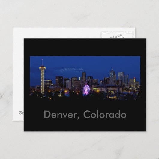 Denver, Colorado Briefkaart (Voorkant / Achterkant)